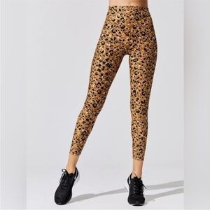 Carbon38 Layered Leopard Print High Rise Leggings XS